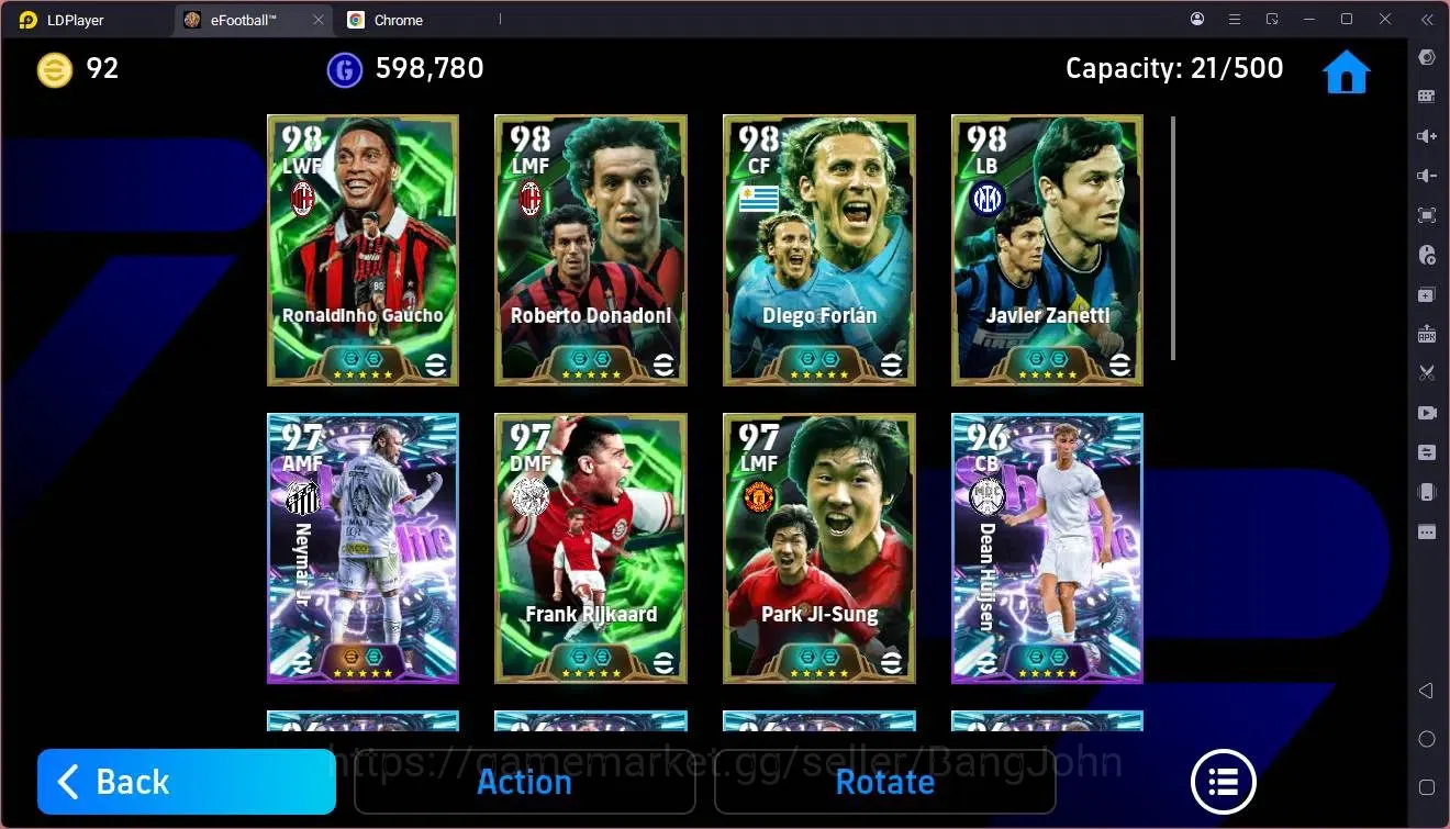 eFootball Accounts Mobile |PW 3169|Epic Ronaldinho,Donadoni,Forlán,Za image 4