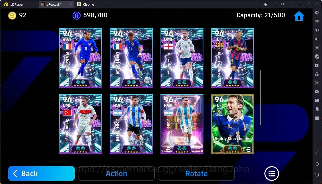 eFootball Accounts Mobile |PW 3169|Epic Ronaldinho,Donadoni,Forlán,Za image 5