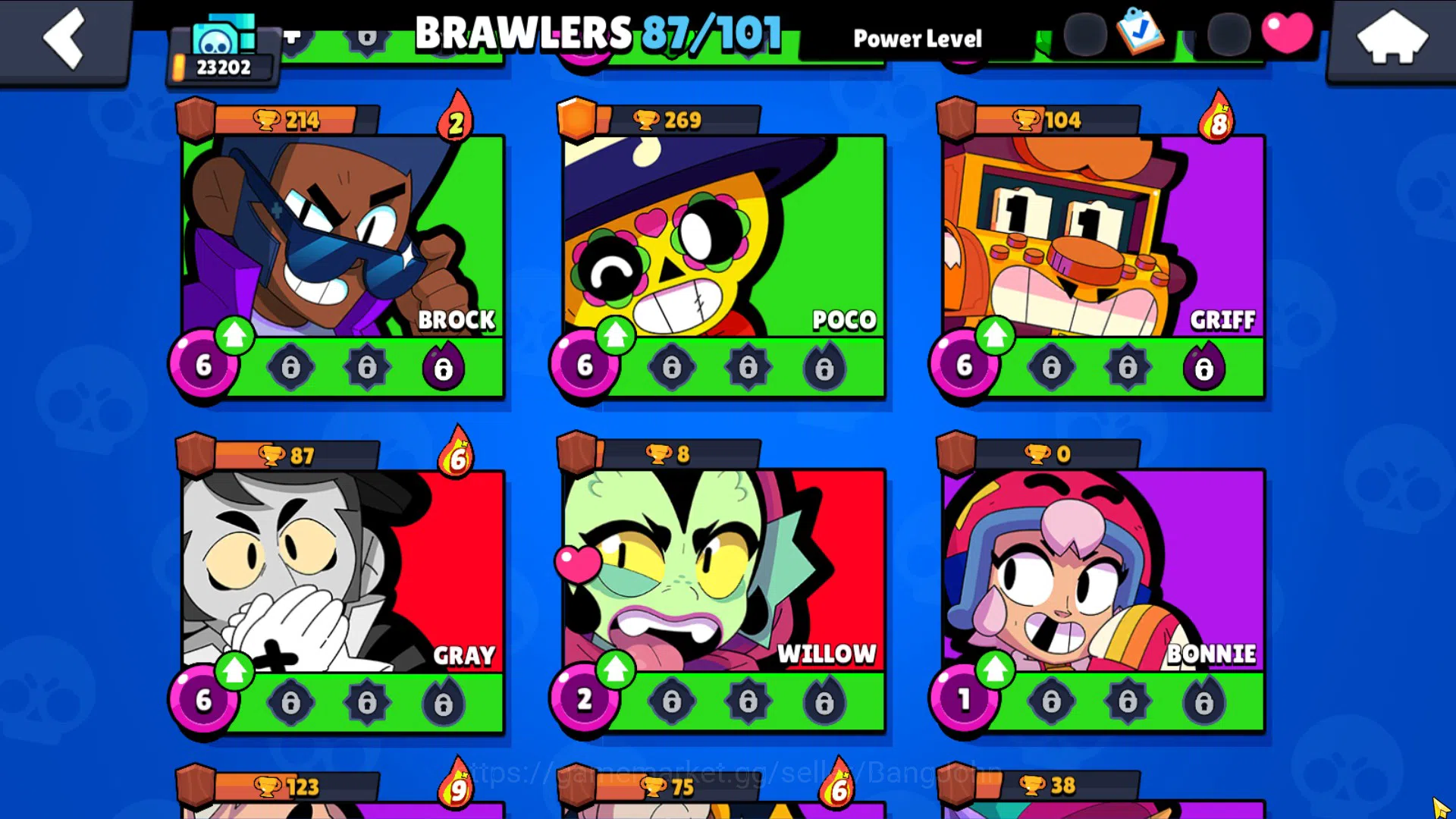 Brawl Stars Accounts 23K+ Thropy|87 Brawler-22 Max|5 Hypercharge(Bpoco, image 16