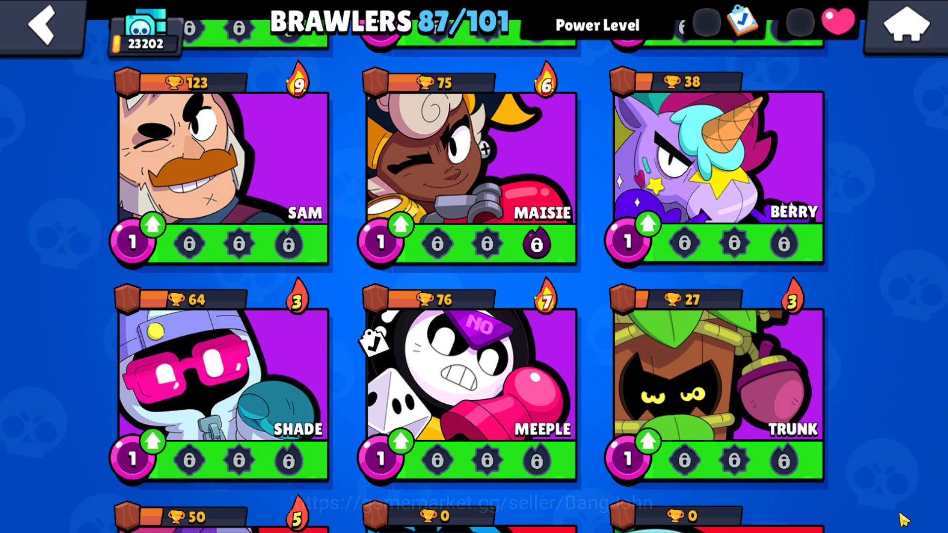 Brawl Stars Accounts 23K+ Thropy|87 Brawler-22 Max|5 Hypercharge(Bpoco, image 17