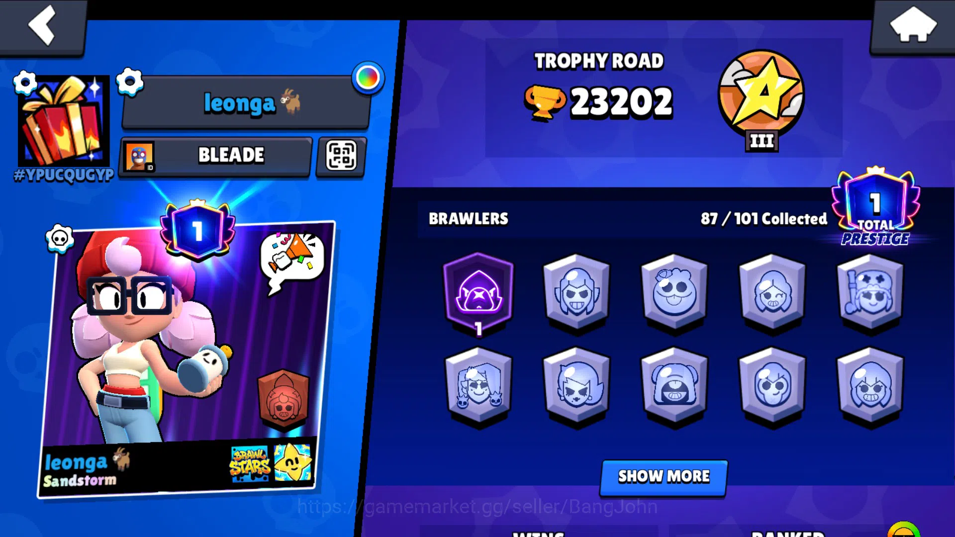 Brawl Stars Accounts 23K+ Thropy|87 Brawler-22 Max|5 Hypercharge(Bpoco, image 2