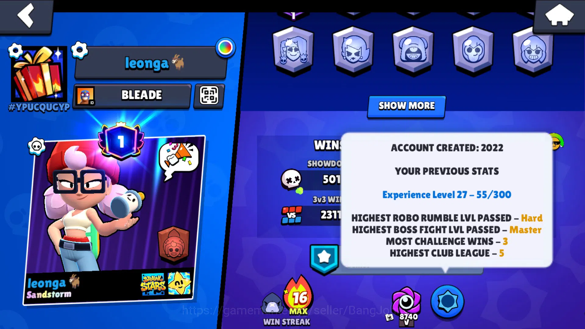 Brawl Stars Accounts 23K+ Thropy|87 Brawler-22 Max|5 Hypercharge(Bpoco, image 3