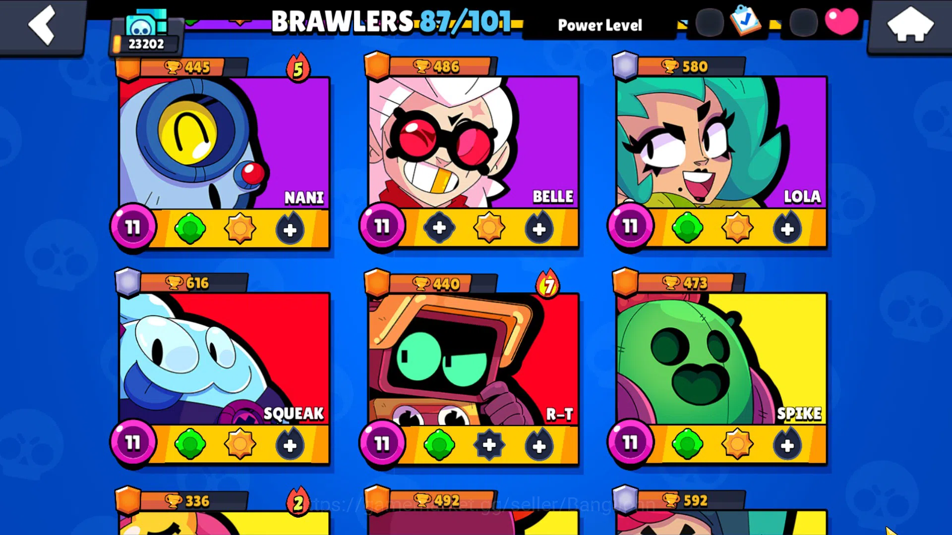 Brawl Stars Accounts 23K+ Thropy|87 Brawler-22 Max|5 Hypercharge(Bpoco, image 8