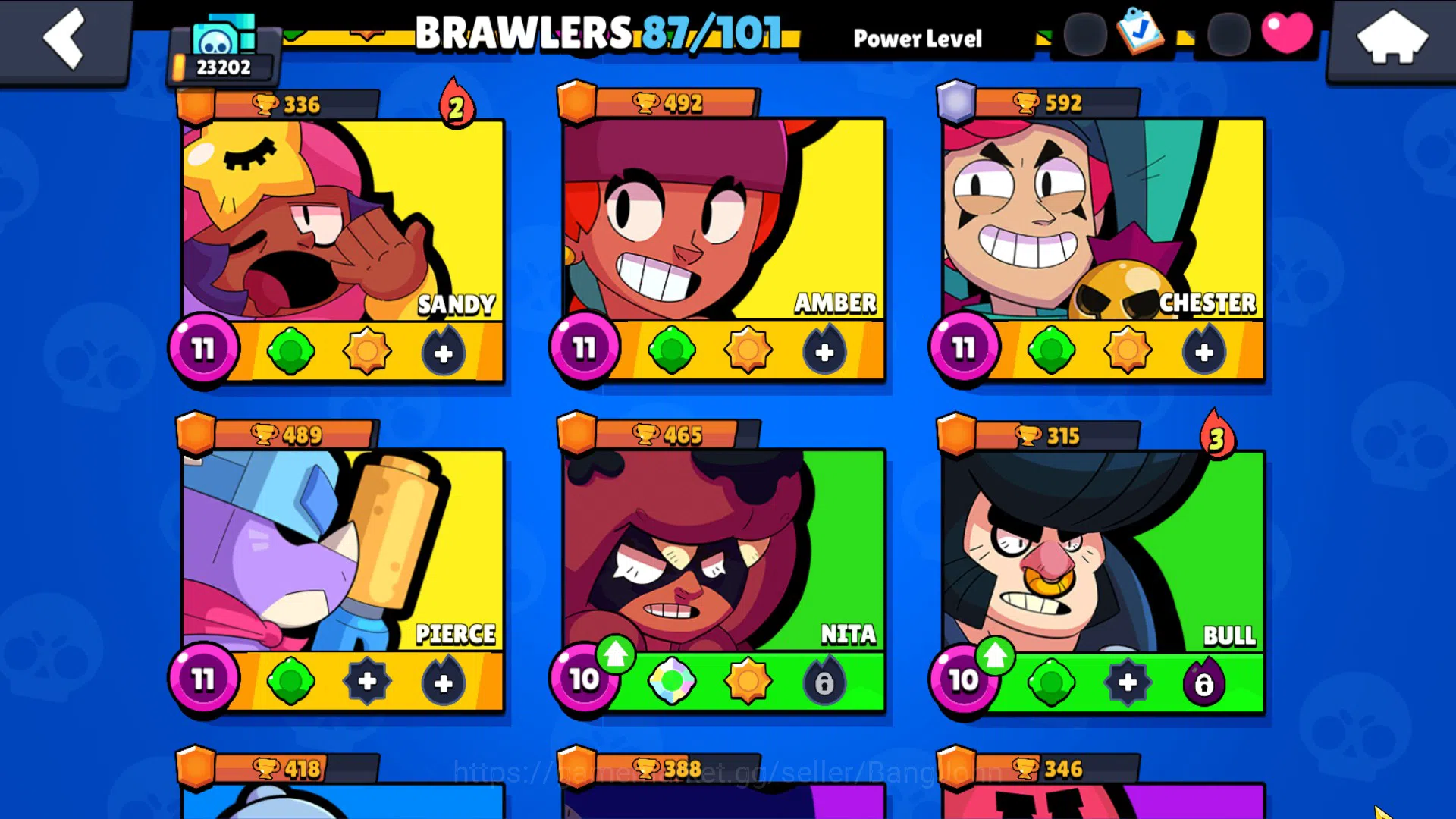 Brawl Stars Accounts 23K+ Thropy|87 Brawler-22 Max|5 Hypercharge(Bpoco, image 9