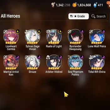 Epic Seven Accounts Limited Hero Global UnVerif|NewEra|10 ML(TR Elvira,Ruele,AB Vildred,SP Politis,etc)+HARU,Aube,AB