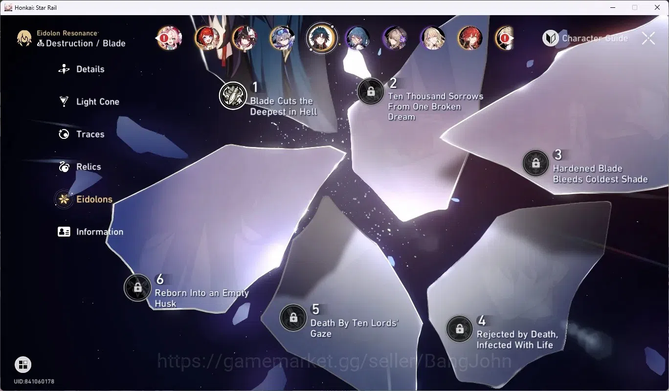 Honkai Star Rail Accounts ASIA|TL 70|13Characters Limited[Cerydra,Hyacine,Sp image 16