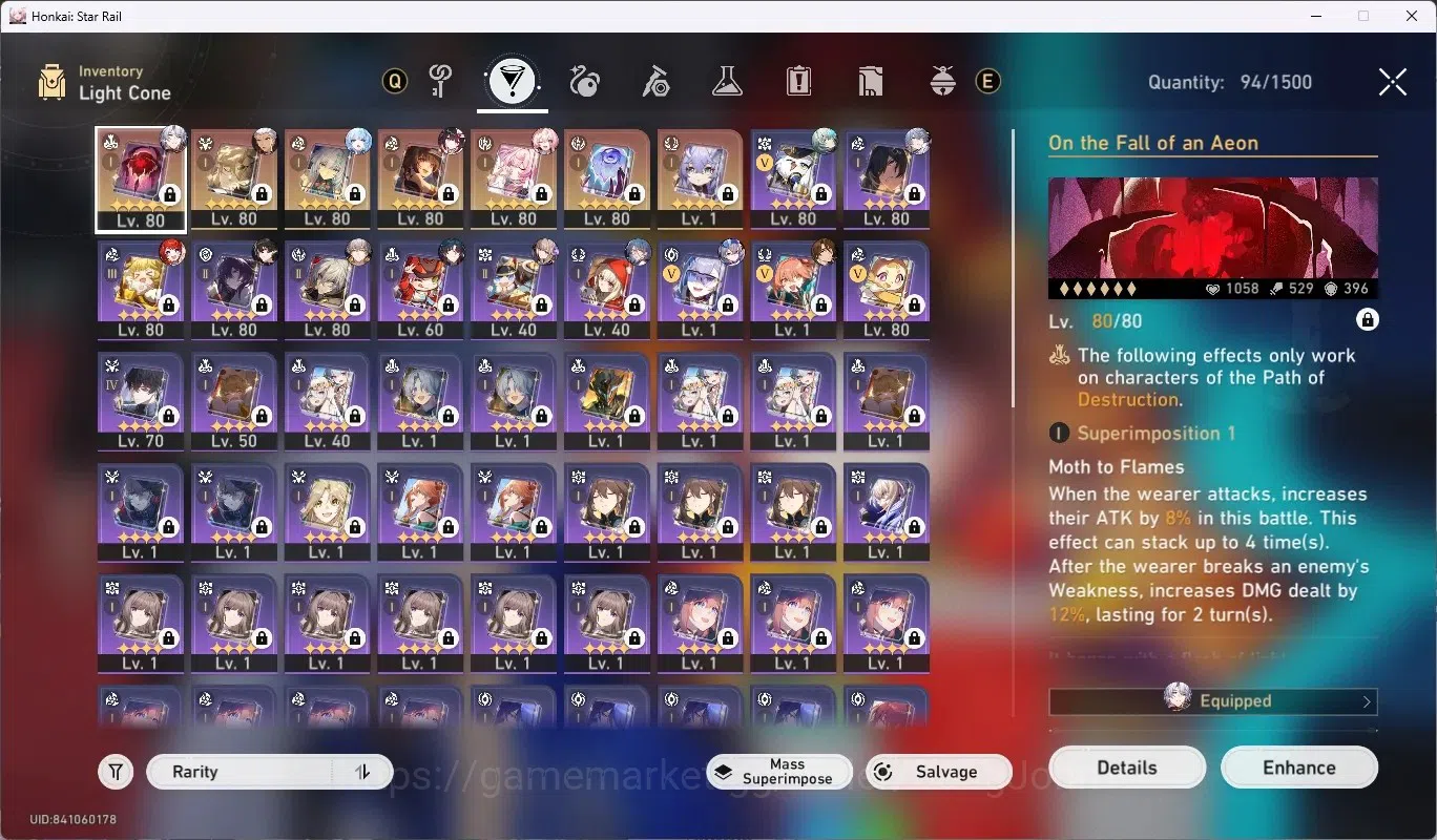 Honkai Star Rail Accounts ASIA|TL 70|13Characters Limited[Cerydra,Hyacine,Sp image 7