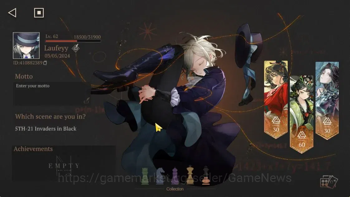 Reverse: 1999 Accounts GLOBAL|Lv62|23*6Crew(5Limit)|[(LiangYue,PaperHeron image 2