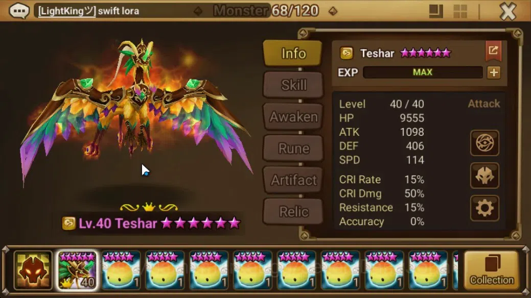 Summoners War: Sky Arena Accounts GLOBAL | NB 5 TESHAR,Starter Gacha 115 12Y+160 11Y image 4
