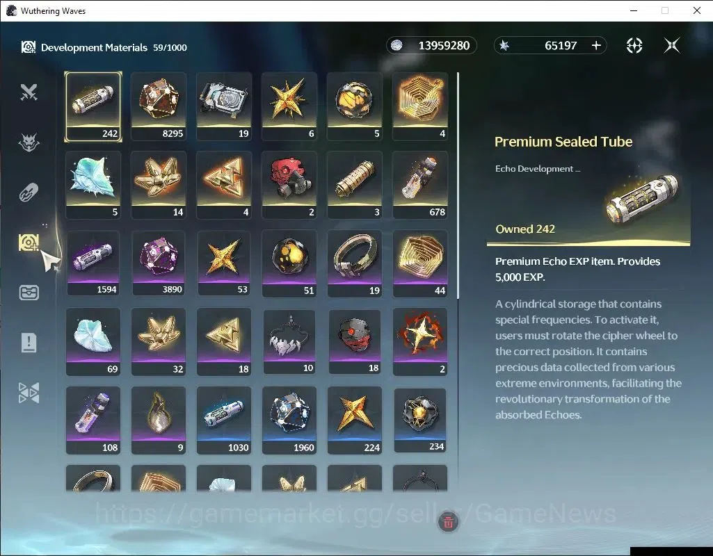 Wuthering Waves Accounts Others NA|UL 47|65k Astrite+121 Lustrous|Verina|Ready Gacha|Data Bank Lv 30|MC Female|Log 6
