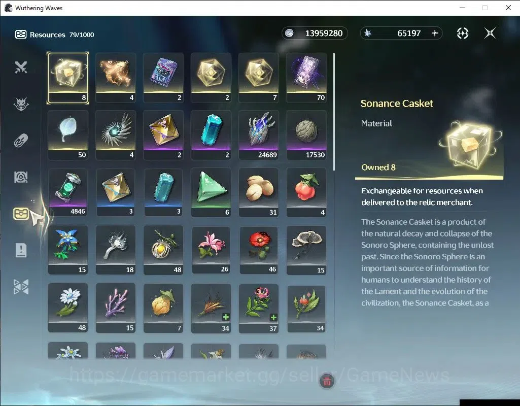 Wuthering Waves Accounts Others NA|UL 47|65k Astrite+121 Lustrous|Verina|Ready Gacha|Data Bank Lv 30|MC Female|Log 7