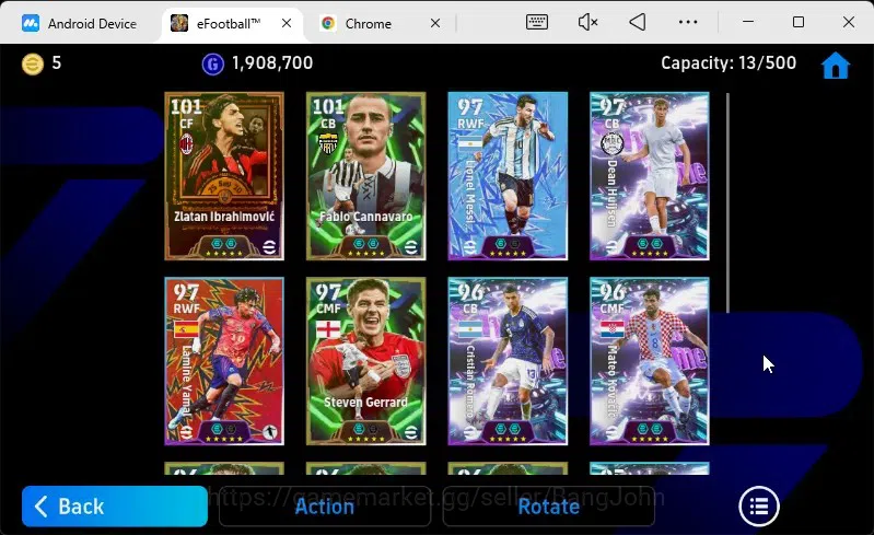 Buy eFootball Accounts - Mobile | PW 3158 | Zlatan