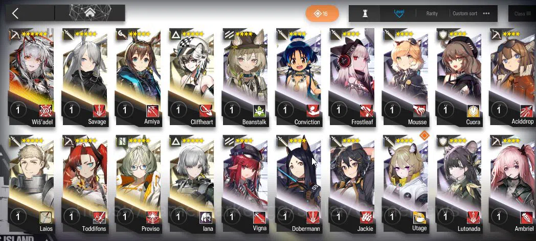 Arknights Accounts Lv 24|52 OP+1 Skin| Starter |Wisadel + 75520 Orund image 3