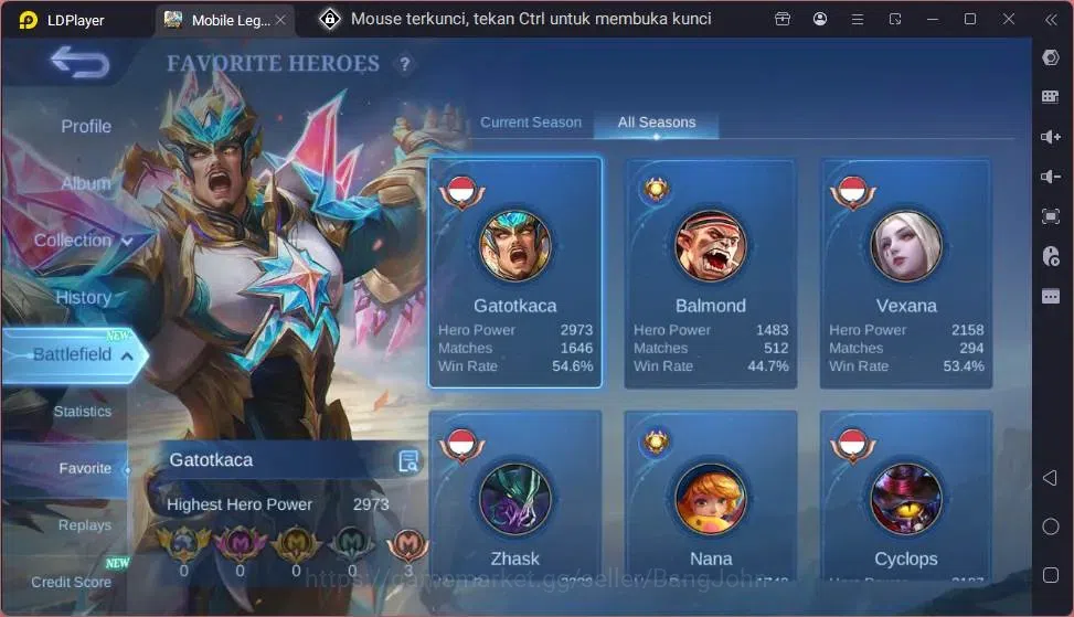 Mobile Legends: Bang Bang Accounts Global|Skin222|Expert|Collector Natalia|Collab Bad image 11