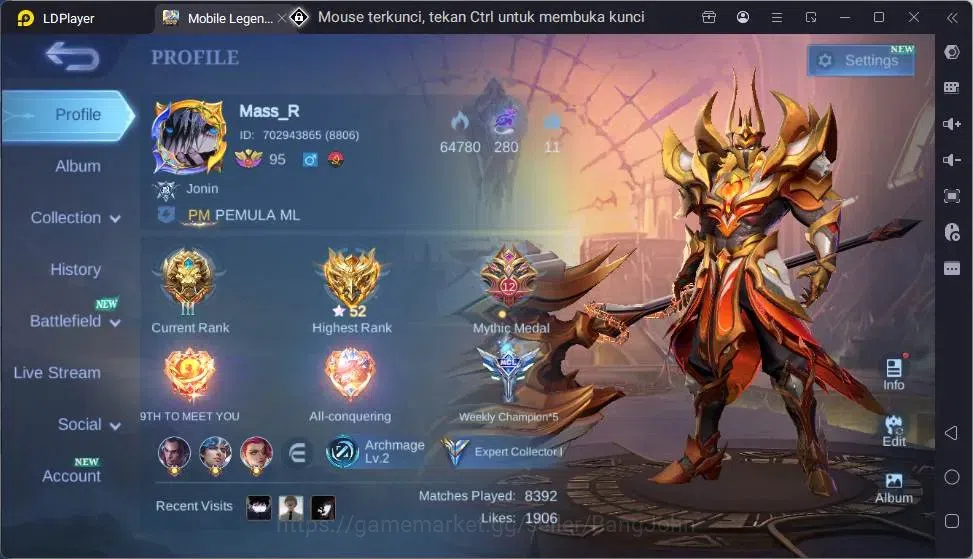 Mobile Legends: Bang Bang Accounts Global|Skin222|Expert|Collector Natalia|Collab Bad image 14