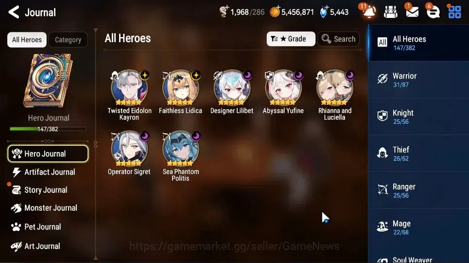 Epic Seven Accounts GLOBAL UnVerif|7 ML(Rhiana&Luc,SP Politis,TE Keyro image 6