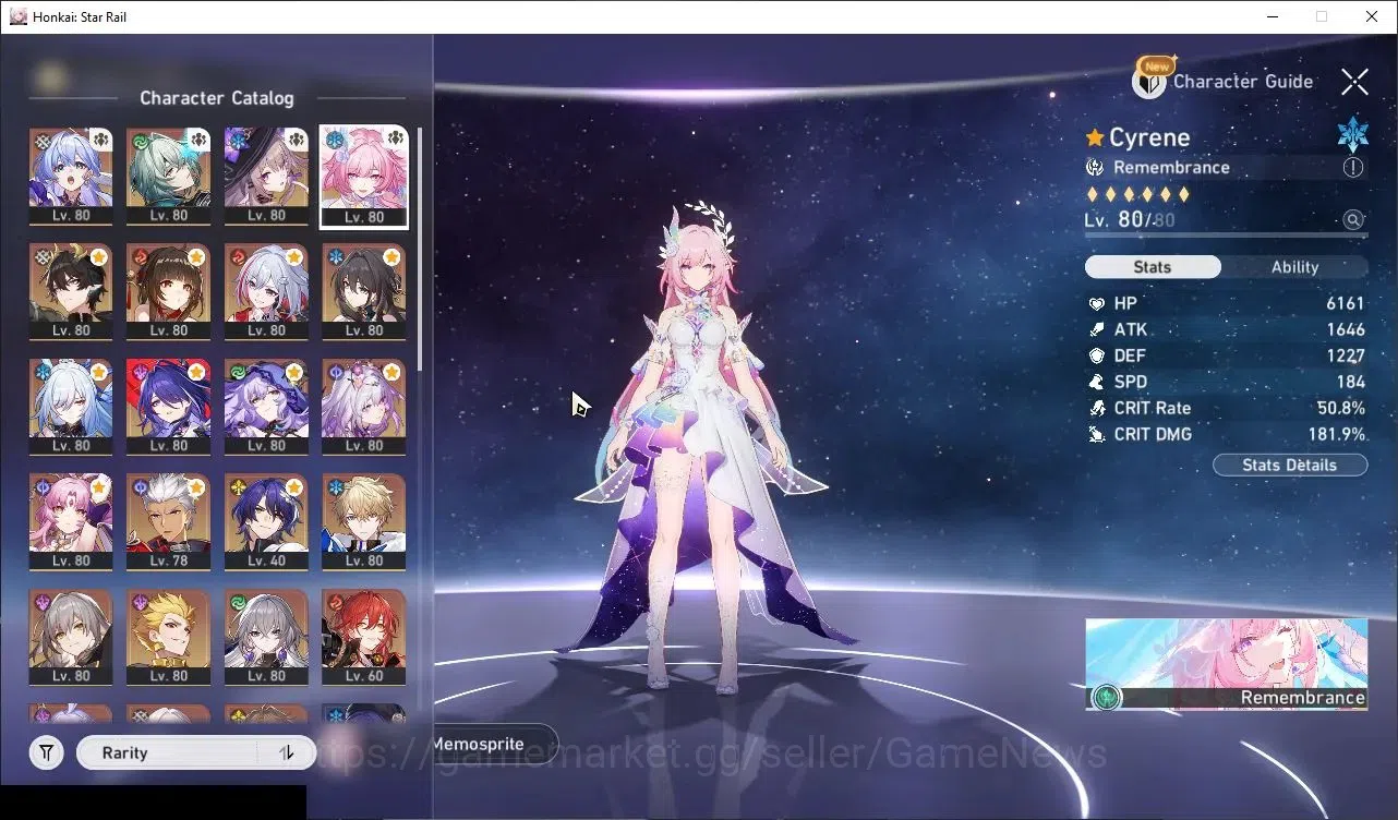 Honkai Star Rail Accounts Others Asia|TL 70|16 Limited| (Cyrene,The Herta)+Sign Castorice,Acheron,Anaxa,Robin,B 1