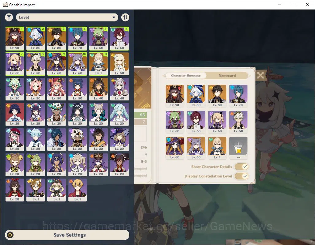 Genshin Impact Accounts Asia|AR 55|3 Limited +4(*5Weapon)|[(HutaoC3,Furina image 2