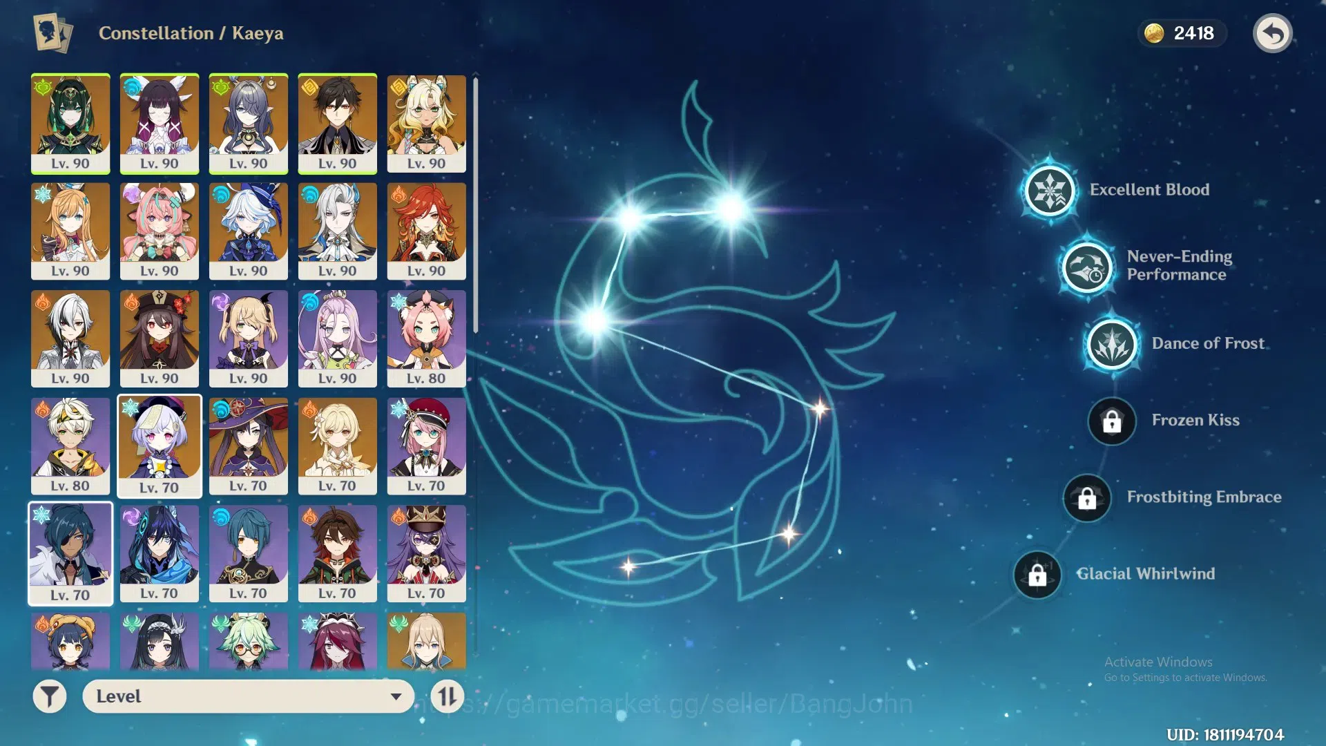Genshin Impact Accounts ASIA|AR 57|12 Limit|Nefer prem teams,Hu tao c1,Col image 11