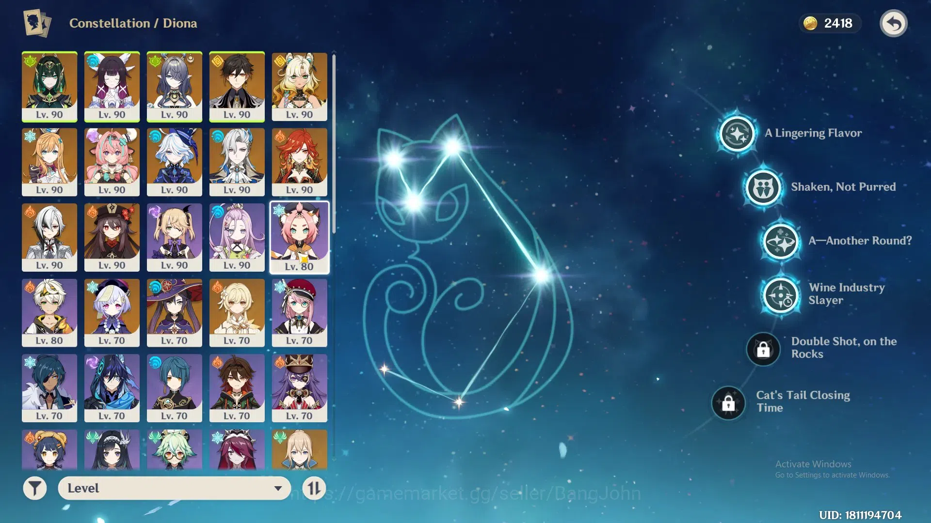 Genshin Impact Accounts ASIA|AR 57|12 Limit|Nefer prem teams,Hu tao c1,Col image 15