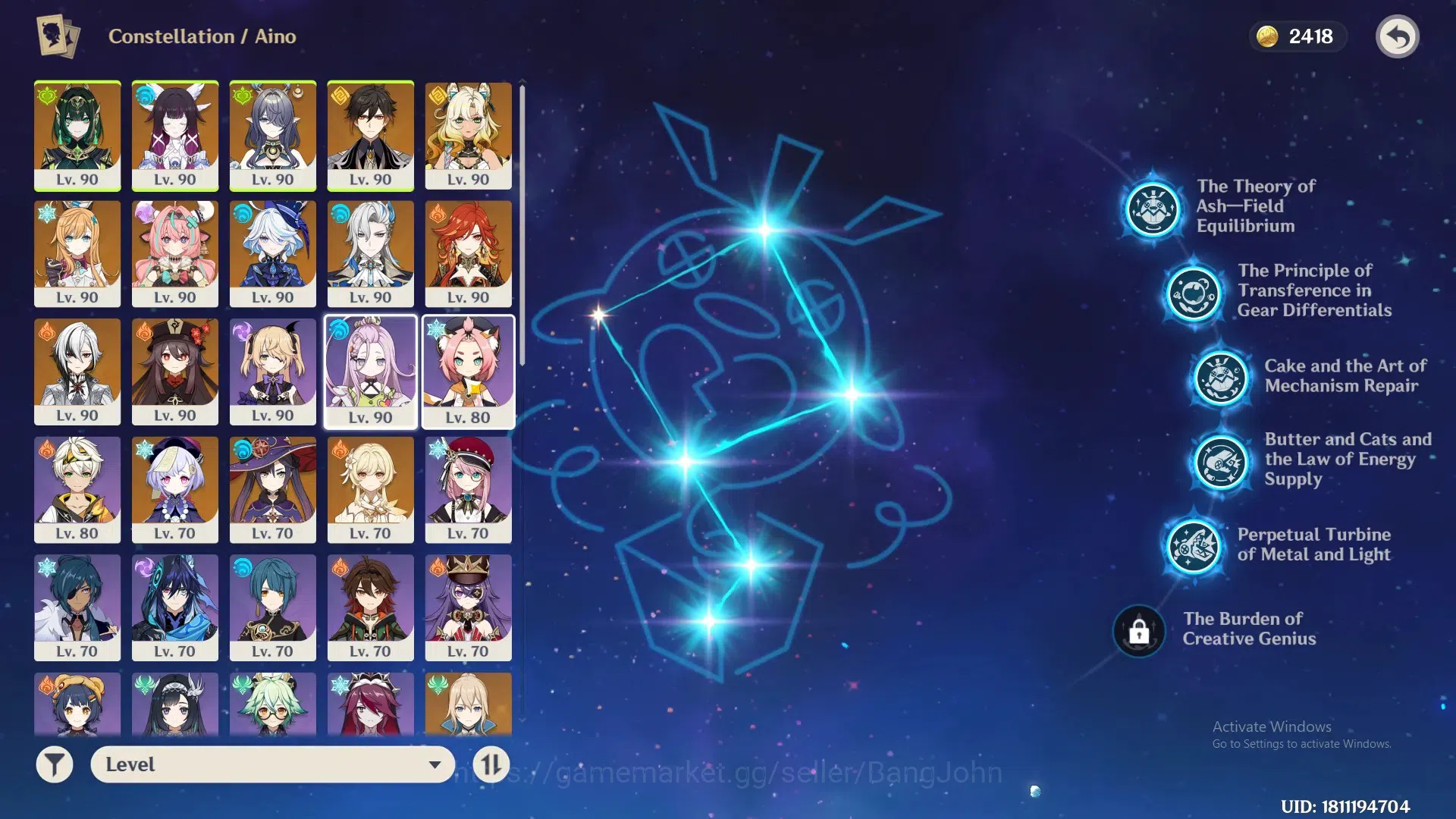 Genshin Impact Accounts ASIA|AR 57|12 Limit|Nefer prem teams,Hu tao c1,Col image 16