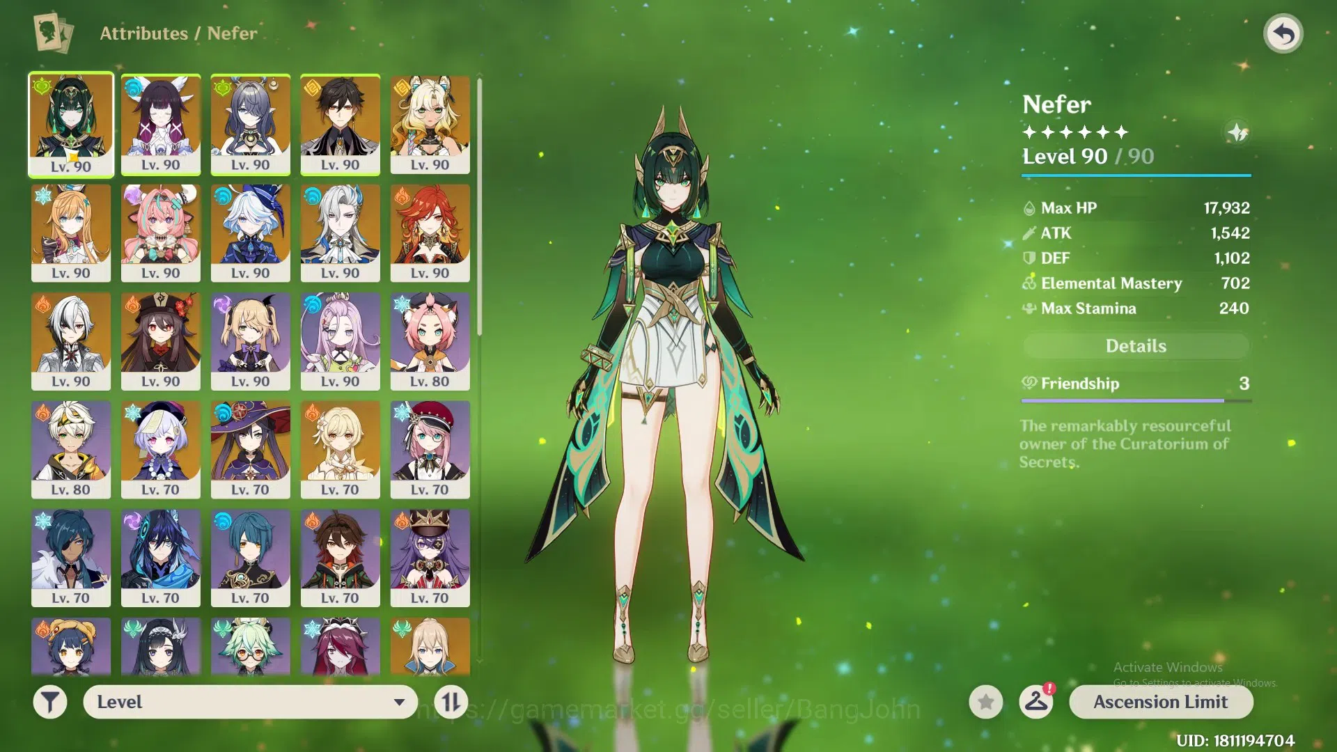 Genshin Impact Accounts ASIA|AR 57|12 Limit|Nefer prem teams,Hu tao c1,Col image 19