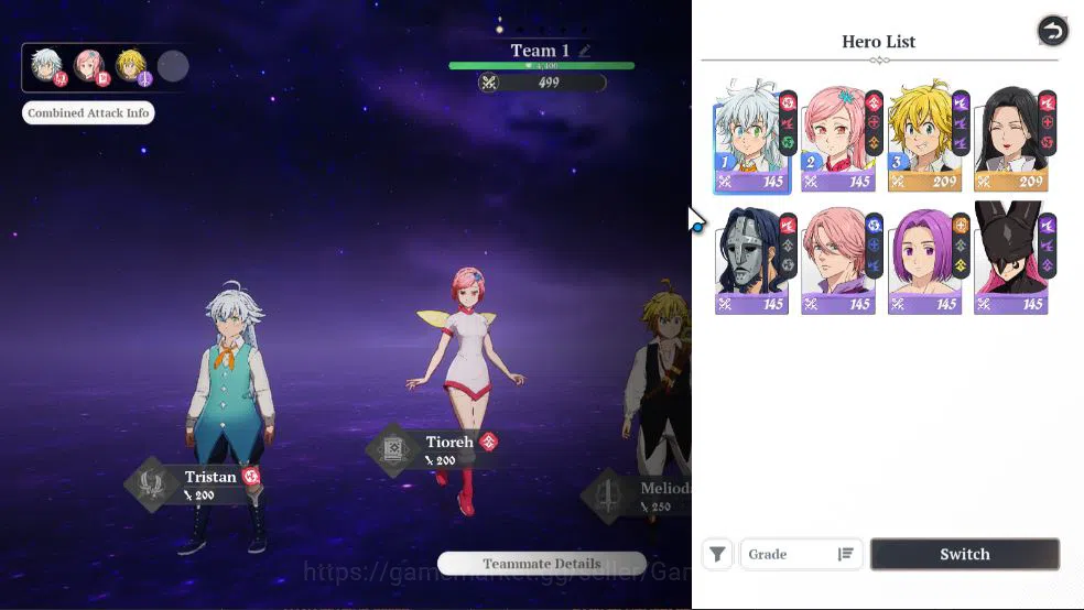 The Seven Deadly Sins: Origin Accounts [EU] Lv 2 Fresh Starter |2 SSR | Meliodas, Guila & image 13