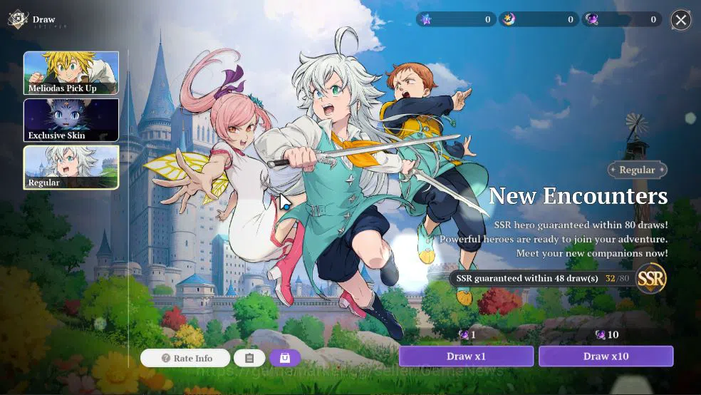The Seven Deadly Sins: Origin Accounts [EU] Lv 2 Fresh Starter |2 SSR | Meliodas, Guila & image 5