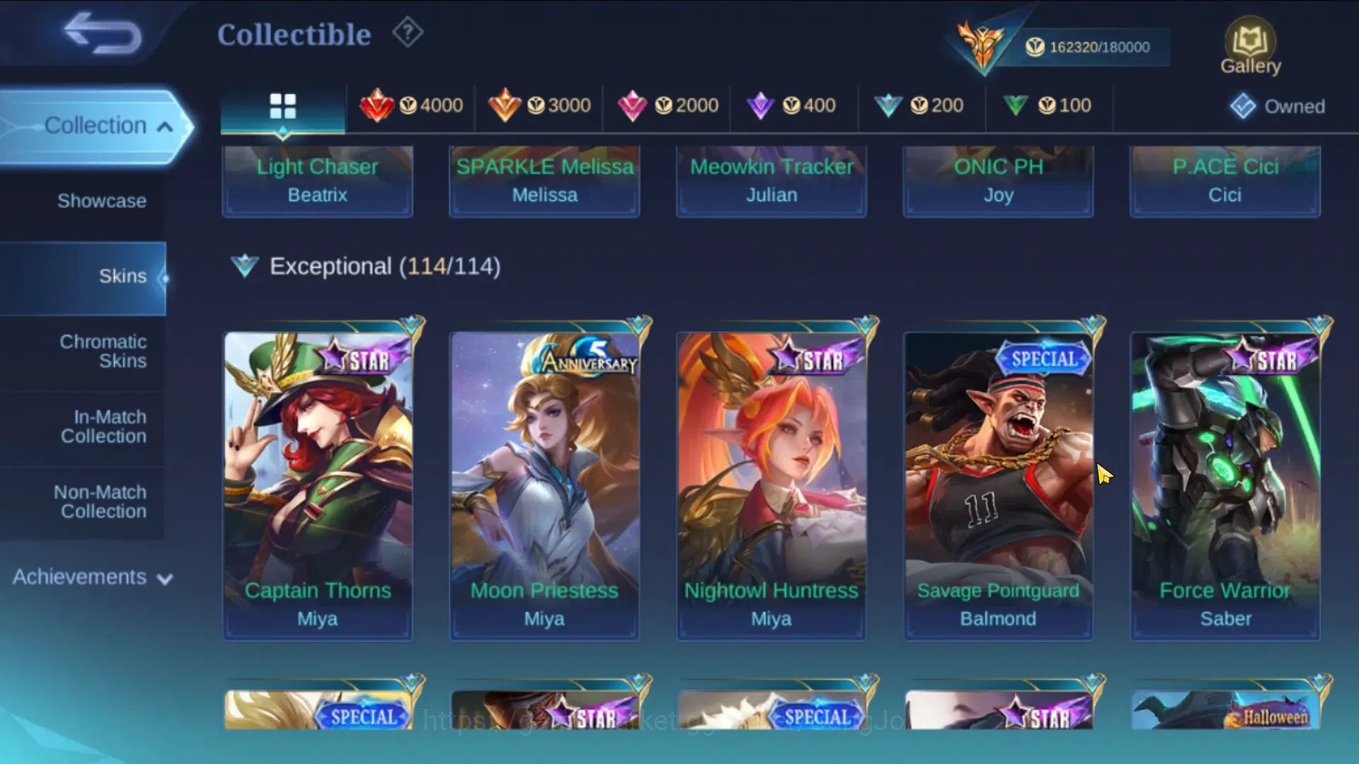 Mobile Legends: Bang Bang Accounts Collector Global|Hero 132|Skin 461|Legend Franco|Kishin Lance,Angela|CC 1