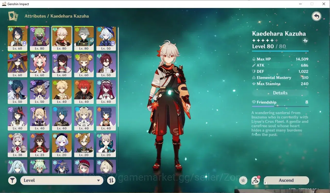 Genshin Impact Accounts Others ASIA|AR50|4 Limited(Furina,Xianyun,Kazuha,Alhaitham 1
