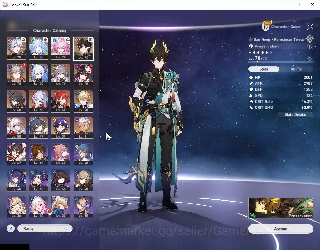 Honkai Star Rail Accounts Mid Game Asia|TL 60|11 4
