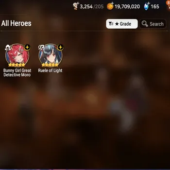 Epic Seven Accounts Starter Global Unverif|Mor 14|2 ML(Bunny Girl Moro,Ruele Light,etc)+Haru,Vildred,TA Coli,Landy,Etc|Poh