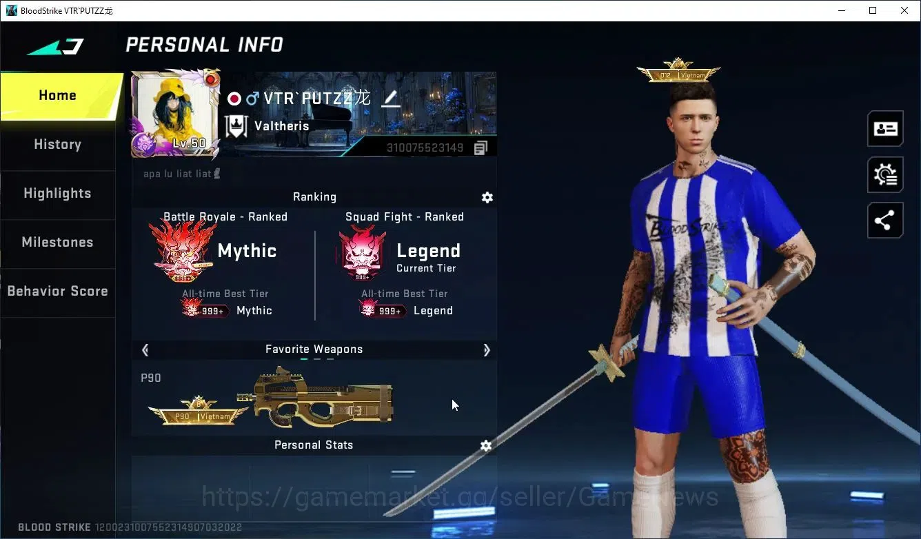 Blood Strike Accounts ASIA|ETERNAL DeAgle+Collab ONE Punch Man M4A1,ENZO image 2