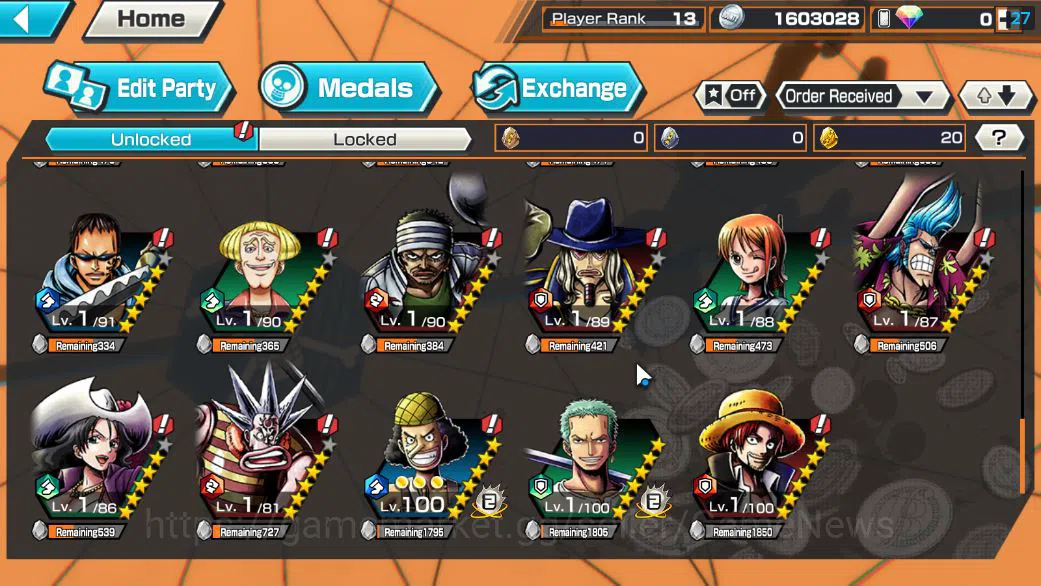 One Piece Bounty Rush Accounts Starter Global|5 EX|Marshal D.Teach,PB Kuzan,5Elders Saturn,4Emperor Luffy,Onigashima 8