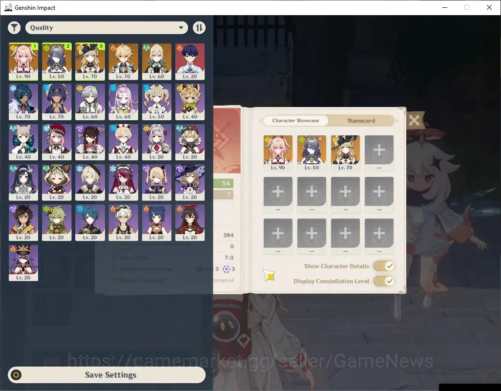 Genshin Impact Accounts Others ASIA|AR 54|Rate On|3 Limited + 2 (*5 Weapon)| Linnea, Lauma, Navia |Astral Vulture's 1