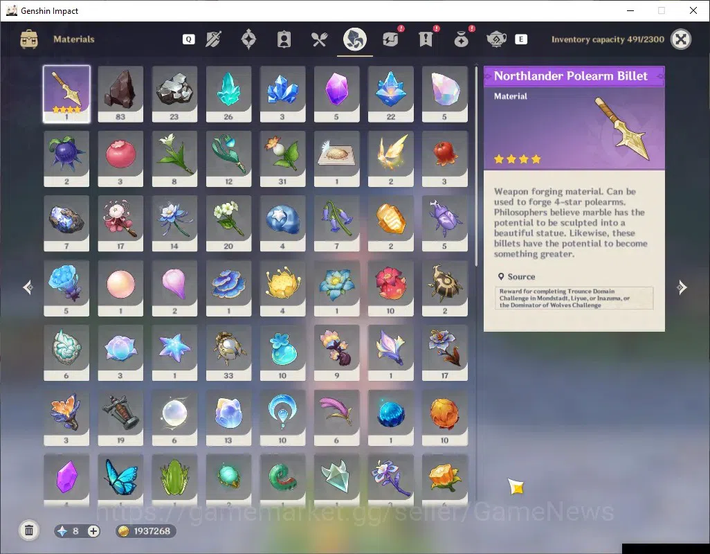 Genshin Impact Accounts Others ASIA|AR 54|Rate On|3 Limited + 2 (*5 Weapon)| Linnea, Lauma, Navia |Astral Vulture's 5
