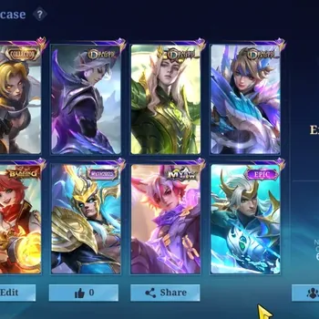 Mobile Legends: Bang Bang Accounts Collector Hero 131|Skin 218|CC Nata,Pace Fanny,Valentine Claude,Gaara Vale,Myst