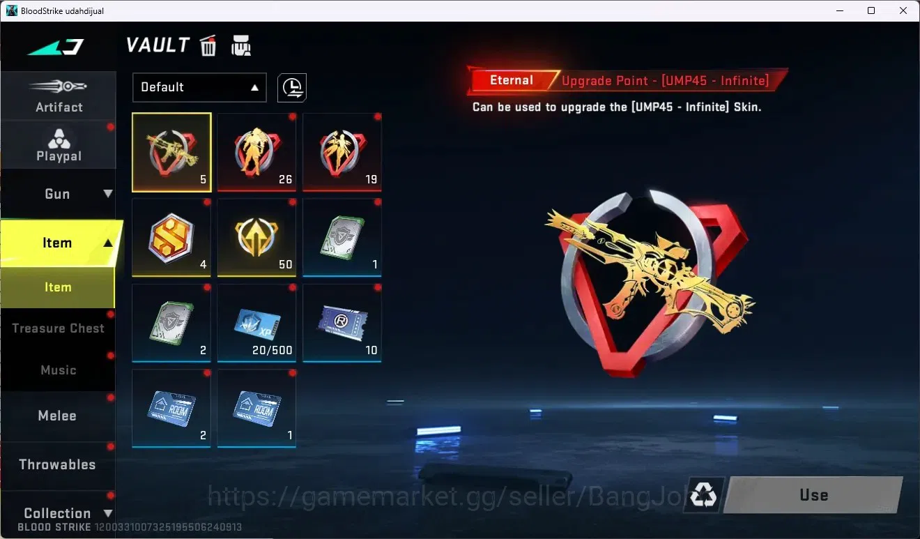 Blood Strike Accounts ASIA |Eternal Striker Zero-Odashadow|1 Limited Gun image 11