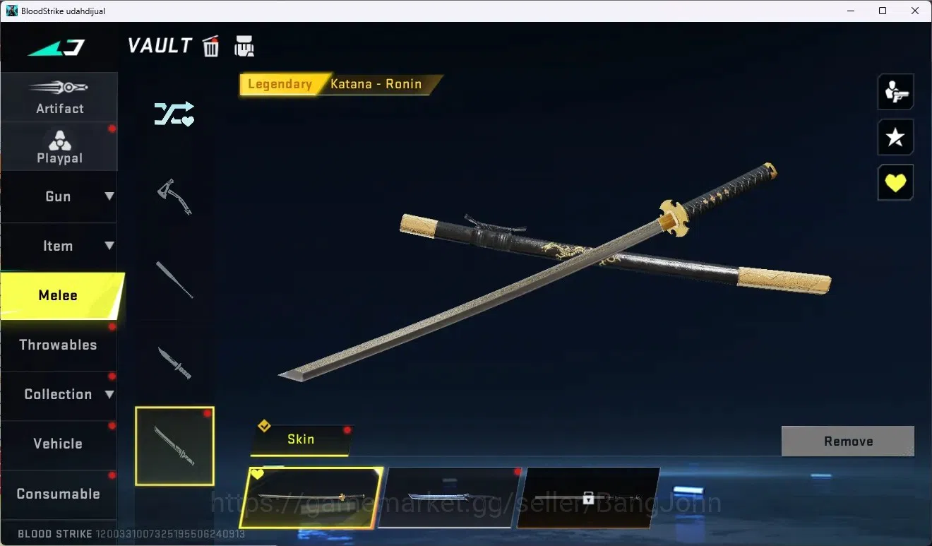 Blood Strike Accounts ASIA |Eternal Striker Zero-Odashadow|1 Limited Gun image 13