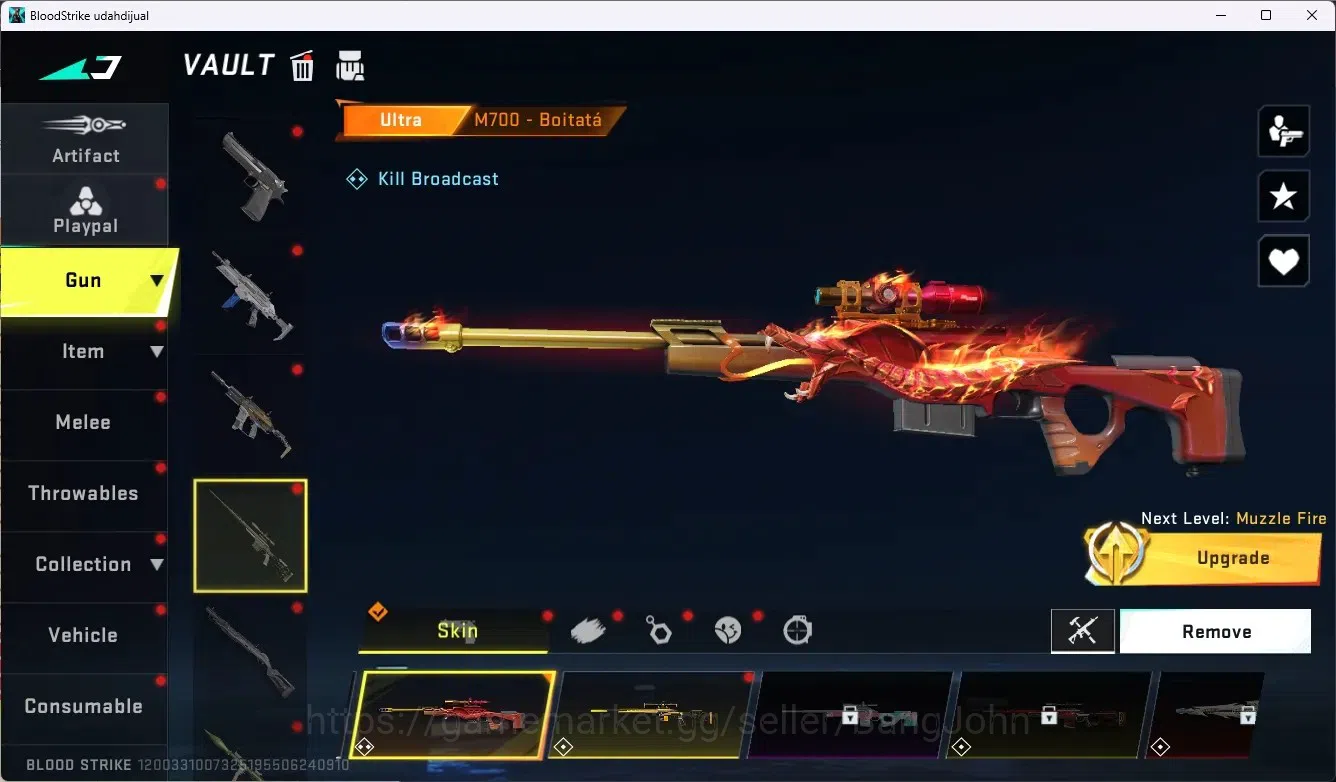 Blood Strike Accounts ASIA |Eternal Striker Zero-Odashadow|1 Limited Gun image 2