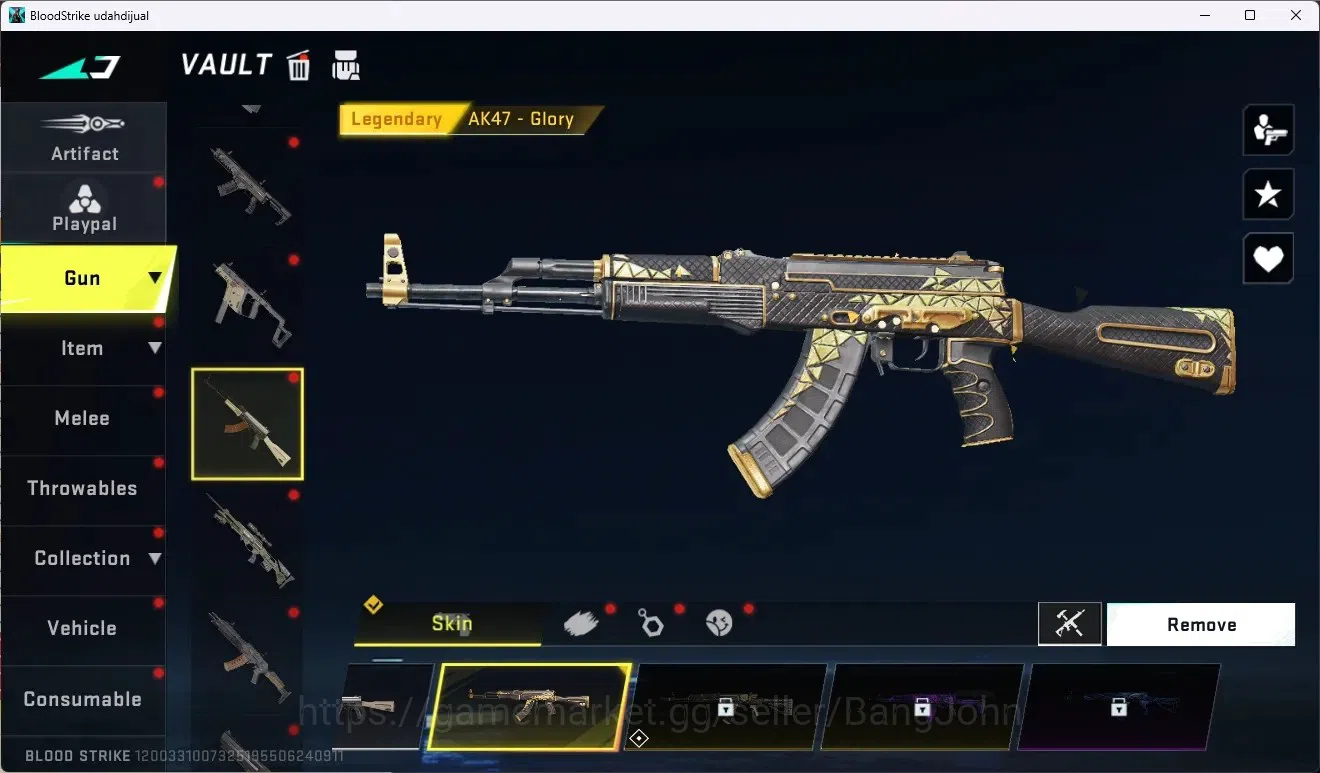 Blood Strike Accounts ASIA |Eternal Striker Zero-Odashadow|1 Limited Gun image 8