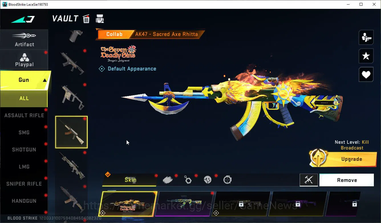 Blood Strike Accounts ASIA|Collab SDS M4A1-Demon,AK47-Sacred Axe Rhitta| image 8