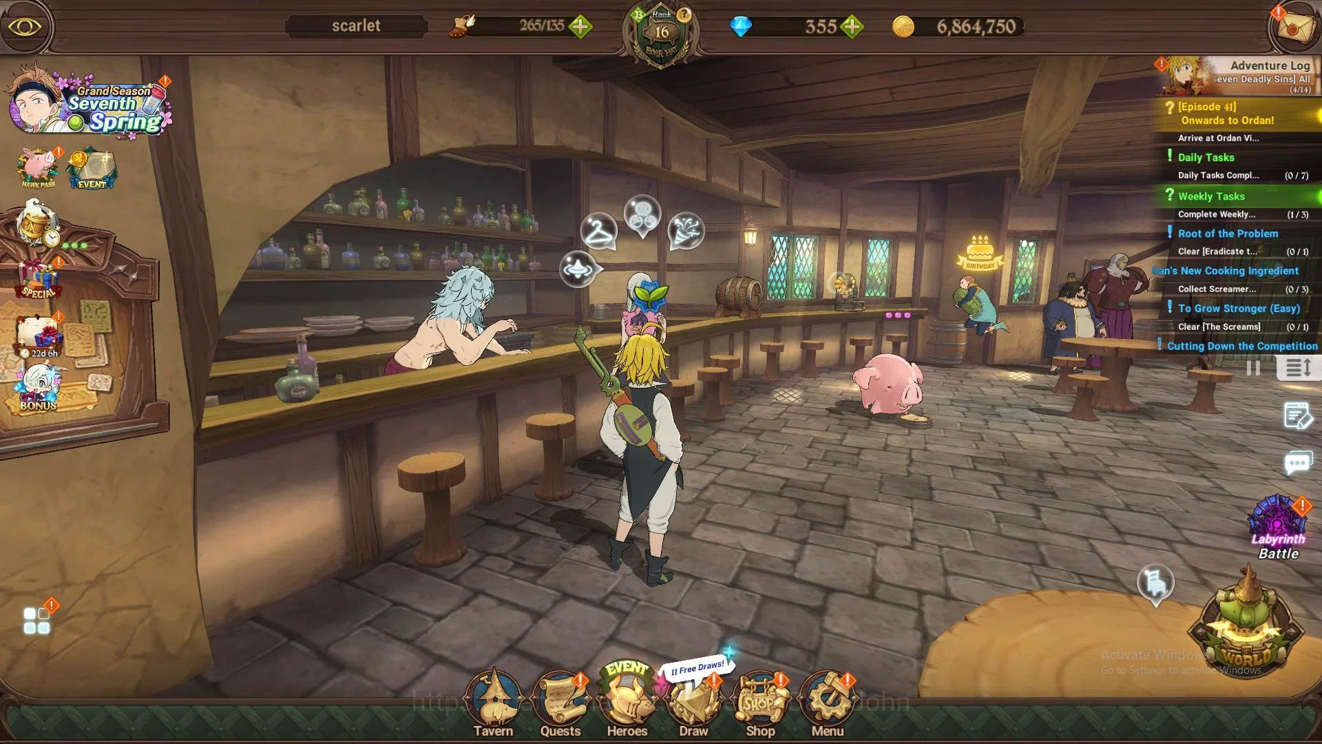 The Seven Deadly Sins: Grand Cross Others GLOBAL|611k CC|DM 355|UR MEresca,DKMeliodas,etc|ch image 1