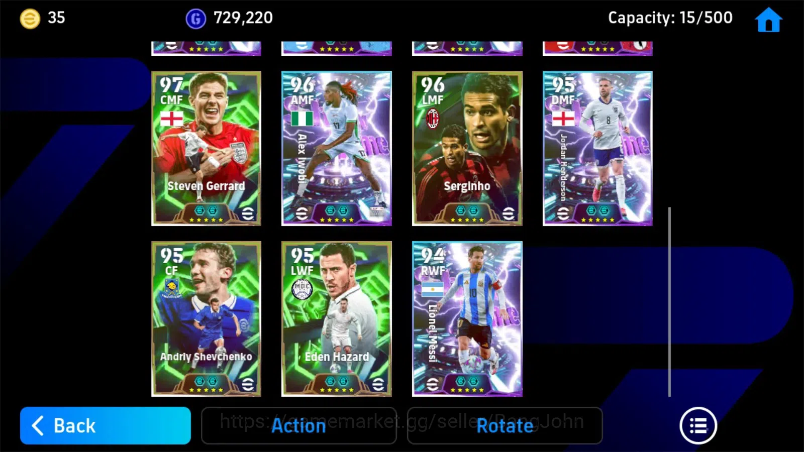 eFootball Accounts Mobile|PW 3166|Gianluigi Donnarumma ShowT,Ronald A image 1
