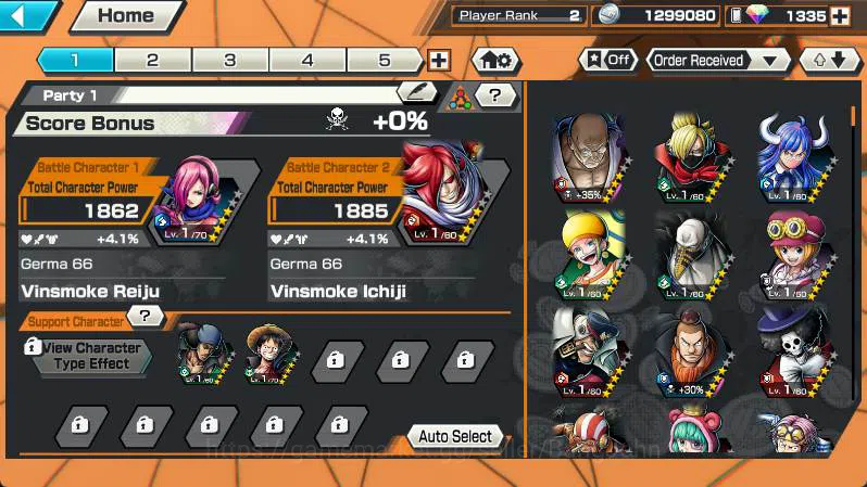 One Piece Bounty Rush Accounts GLOBAL | 2 EX | RD 1335 | Nusjuro, Shanks | Log Ba image 4
