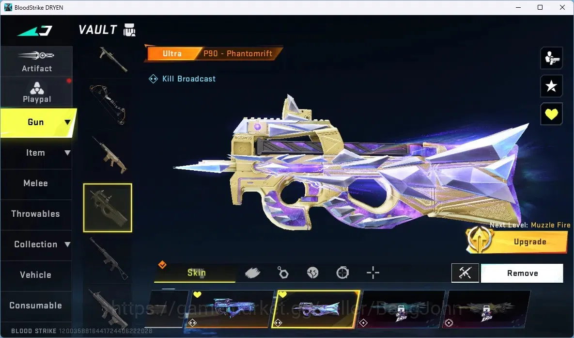 Blood Strike Accounts ASIA |2 ETERNAL: AUG,UZI | 3 AOT 2 EVA 1 7DS GUNS  image 13