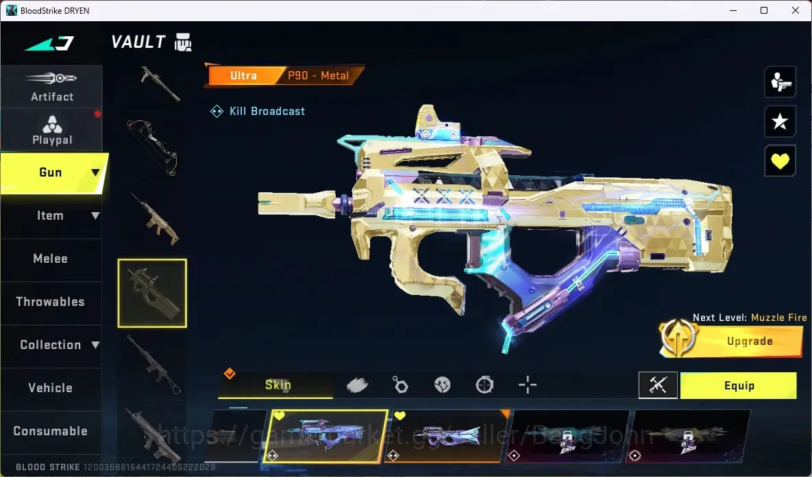 Blood Strike Accounts ASIA |2 ETERNAL: AUG,UZI | 3 AOT 2 EVA 1 7DS GUNS  image 14