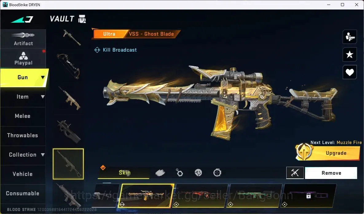 Blood Strike Accounts ASIA |2 ETERNAL: AUG,UZI | 3 AOT 2 EVA 1 7DS GUNS  image 15