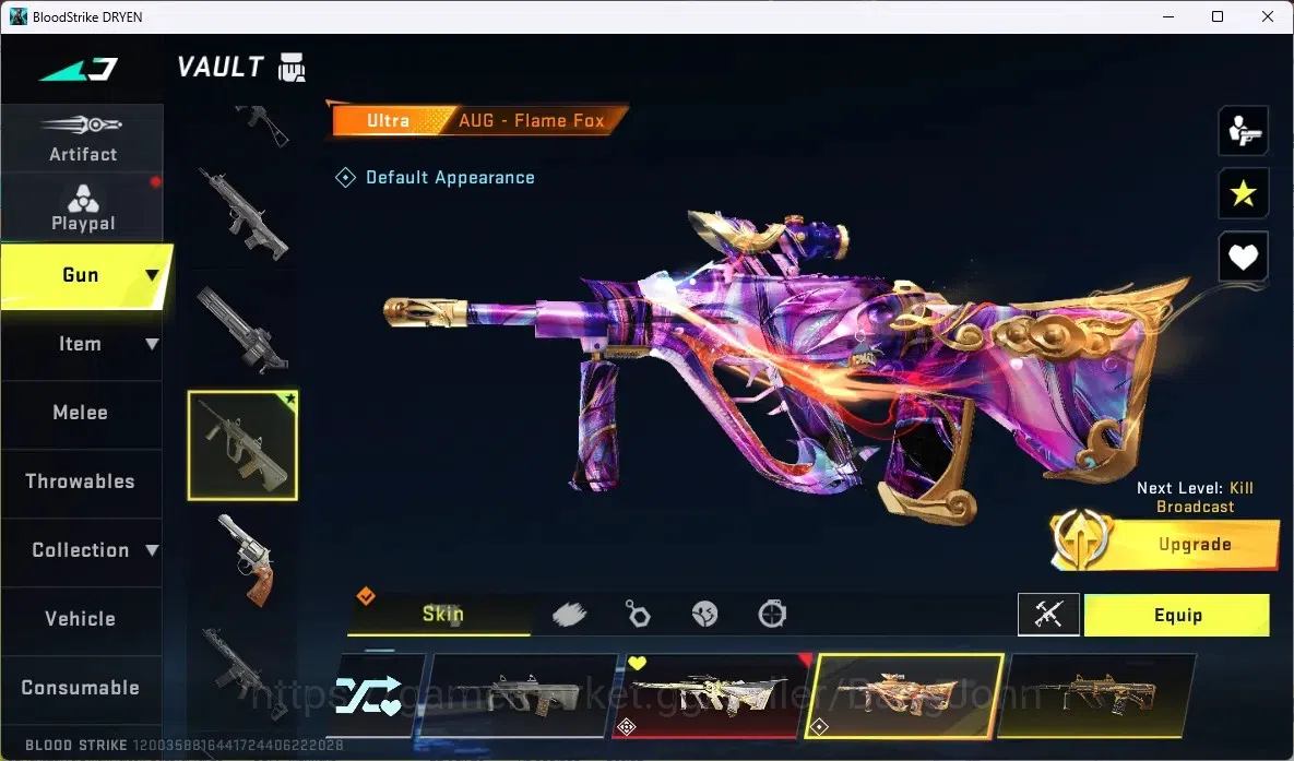 Blood Strike Accounts ASIA |2 ETERNAL: AUG,UZI | 3 AOT 2 EVA 1 7DS GUNS  image 18