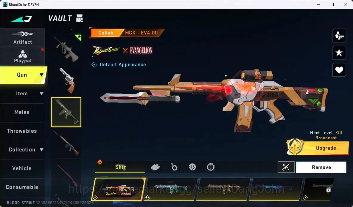 Blood Strike Accounts ASIA |2 ETERNAL: AUG,UZI | 3 AOT 2 EVA 1 7DS GUNS  image 19